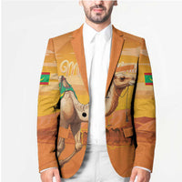 Personalized Mauritania Sahara Blazer Camel With Map - Wonder Print Shop