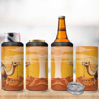 Personalized Mauritania Sahara 4 in 1 Can Cooler Tumbler Camel With Map - Wonder Print Shop