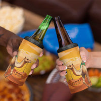 Personalized Mauritania Sahara 4 in 1 Can Cooler Tumbler Camel With Map - Wonder Print Shop