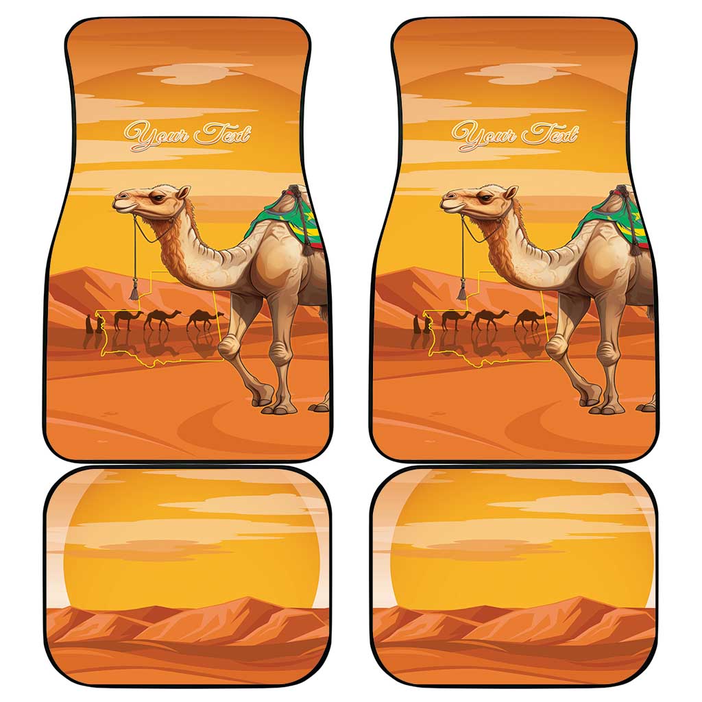 Mauritania Sahara Car Mats Camel With Map - Wonder Print Shop
