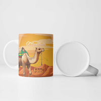 Personalized Mauritania Sahara Ceramic Mug Camel With Map - Wonder Print Shop