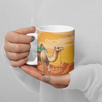 Personalized Mauritania Sahara Ceramic Mug Camel With Map - Wonder Print Shop