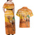 Personalized Mauritania Sahara Couples Matching Off Shoulder Maxi Dress and Hawaiian Shirt Camel With Map - Wonder Print Shop