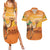 Personalized Mauritania Sahara Couples Matching Summer Maxi Dress and Hawaiian Shirt Camel With Map - Wonder Print Shop