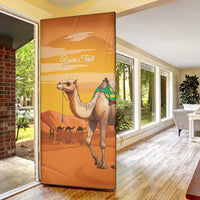 Mauritania Sahara Door Cover Camel With Map - Wonder Print Shop