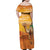 Personalized Mauritania Sahara Family Matching Off Shoulder Maxi Dress and Hawaiian Shirt Camel With Map - Wonder Print Shop