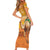 Personalized Mauritania Sahara Family Matching Short Sleeve Bodycon Dress and Hawaiian Shirt Camel With Map - Wonder Print Shop