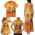 Personalized Mauritania Sahara Family Matching Tank Maxi Dress and Hawaiian Shirt Camel With Map - Wonder Print Shop