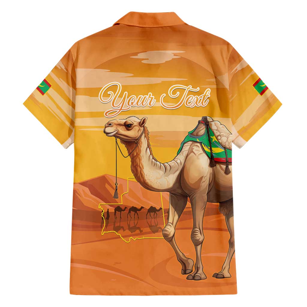 Personalized Mauritania Sahara Hawaiian Shirt Camel With Map - Wonder Print Shop