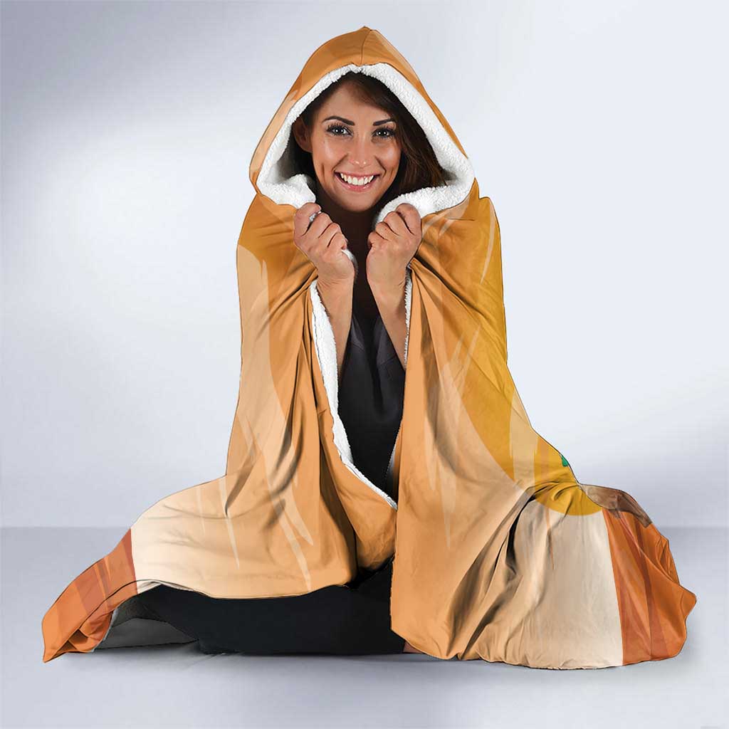 Mauritania Sahara Hooded Blanket Camel With Map - Wonder Print Shop