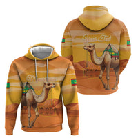 Personalized Mauritania Sahara Hoodie Camel With Map - Wonder Print Shop