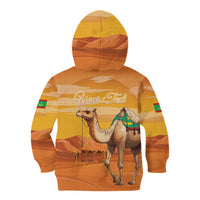 Personalized Mauritania Sahara Kid Hoodie Camel With Map - Wonder Print Shop