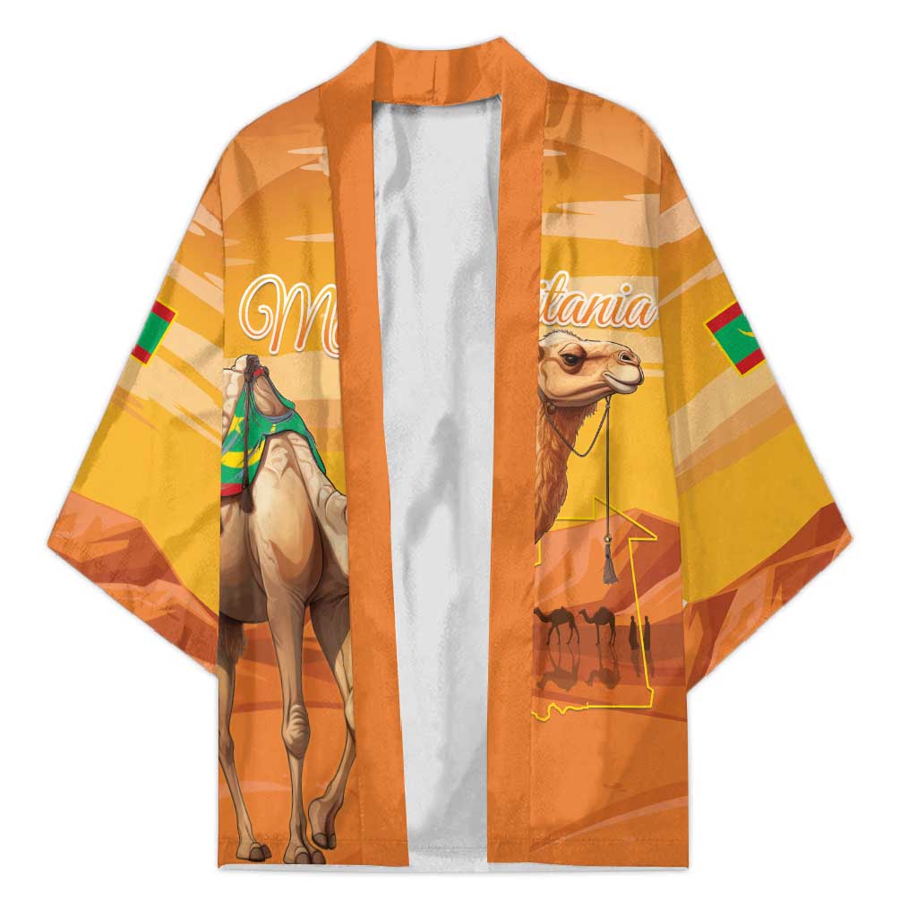 Personalized Mauritania Sahara Kimono Camel With Map - Wonder Print Shop
