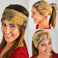 Mauritania Sahara Neck Gaiter Camel With Map - Wonder Print Shop