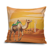 Mauritania Sahara Pillow Cover Camel With Map - Wonder Print Shop