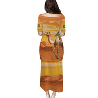 Personalized Mauritania Sahara Puletasi Camel With Map - Wonder Print Shop