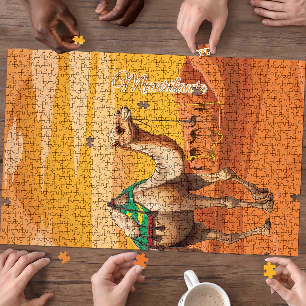Mauritania Sahara Puzzle Camel With Map - Wonder Print Shop