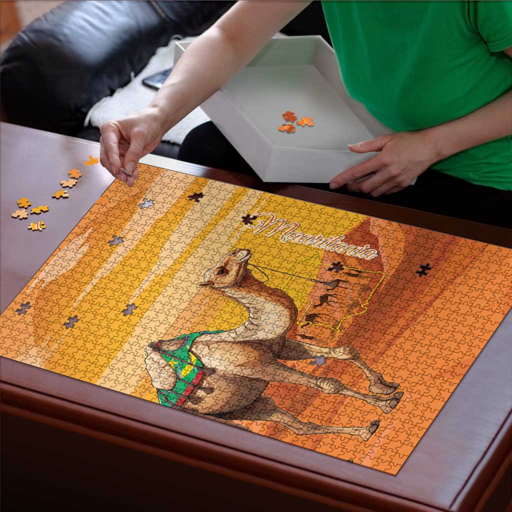 Mauritania Sahara Puzzle Camel With Map - Wonder Print Shop