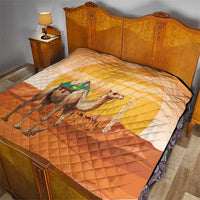 Mauritania Sahara Quilt Camel With Map - Wonder Print Shop