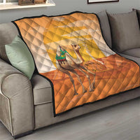Mauritania Sahara Quilt Camel With Map - Wonder Print Shop