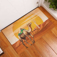 Mauritania Sahara Rubber Doormat Camel With Map - Wonder Print Shop