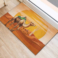 Mauritania Sahara Rubber Doormat Camel With Map - Wonder Print Shop