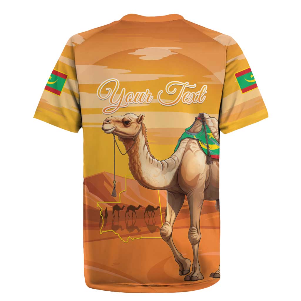 Personalized Mauritania Sahara Rugby Jersey Camel With Map - Wonder Print Shop
