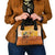 Mauritania Sahara Shoulder Handbag Camel With Map - Wonder Print Shop