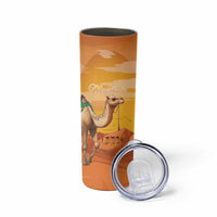 Personalized Mauritania Sahara Skinny Tumbler Camel With Map - Wonder Print Shop