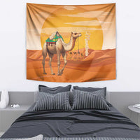 Mauritania Sahara Tapestry Camel With Map - Wonder Print Shop