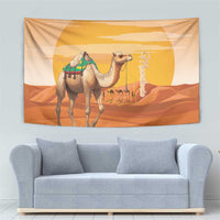Mauritania Sahara Tapestry Camel With Map - Wonder Print Shop