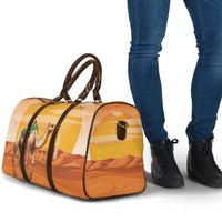 Mauritania Sahara Travel Bag Camel With Map - Wonder Print Shop