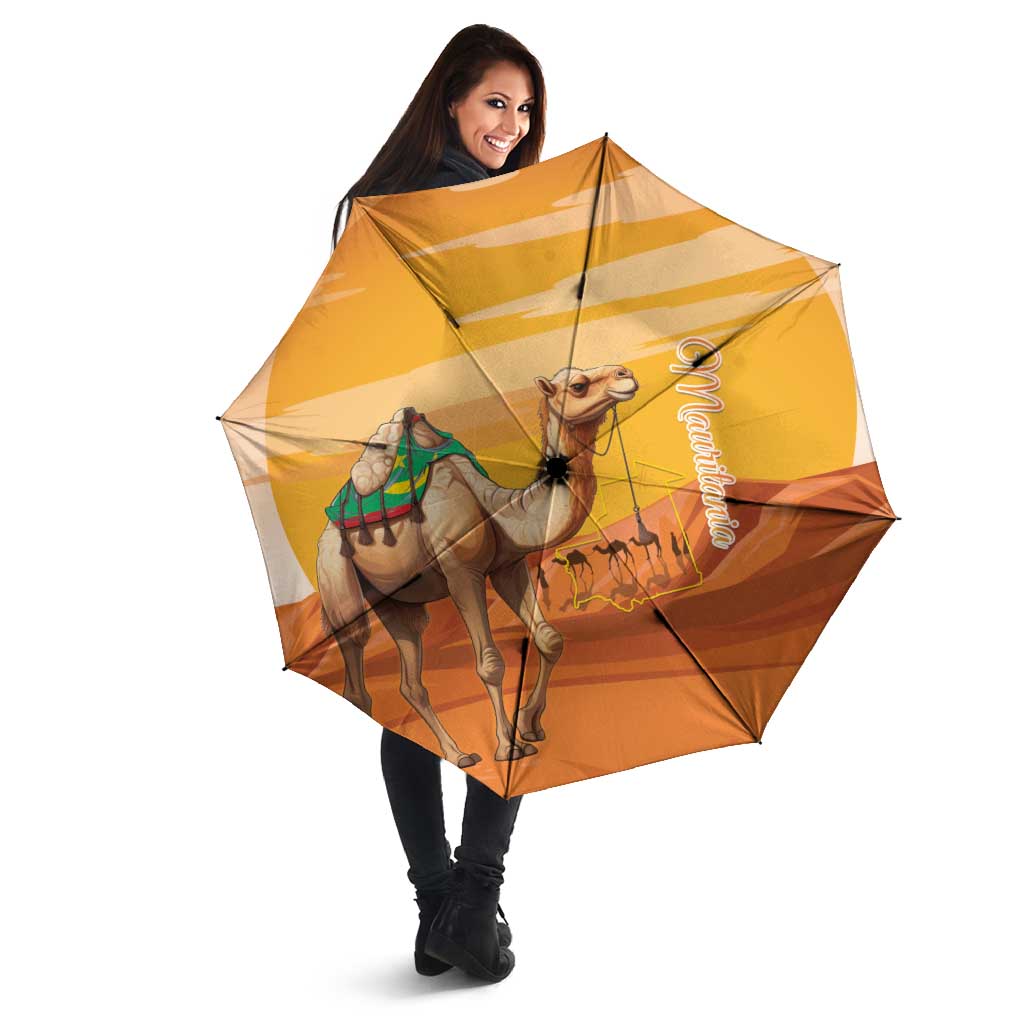 Mauritania Sahara Umbrella Camel With Map - Wonder Print Shop