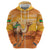 Personalized Mauritania Sahara Zip Hoodie Camel With Map - Wonder Print Shop