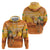 Personalized Mauritania Sahara Zip Hoodie Camel With Map - Wonder Print Shop