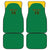 Custom Dominica Football Car Mats Sisserou Parrot Green Color - Wonder Print Shop