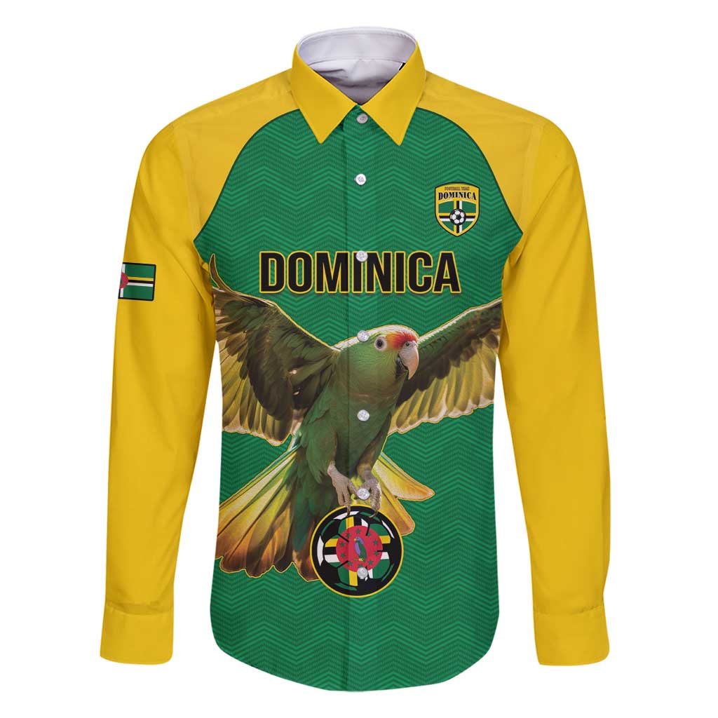 Custom Dominica Football Family Matching Mermaid Dress and Hawaiian Shirt Sisserou Parrot Green Color - Wonder Print Shop