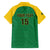 Custom Dominica Football Family Matching Short Sleeve Bodycon Dress and Hawaiian Shirt Sisserou Parrot Green Color - Wonder Print Shop