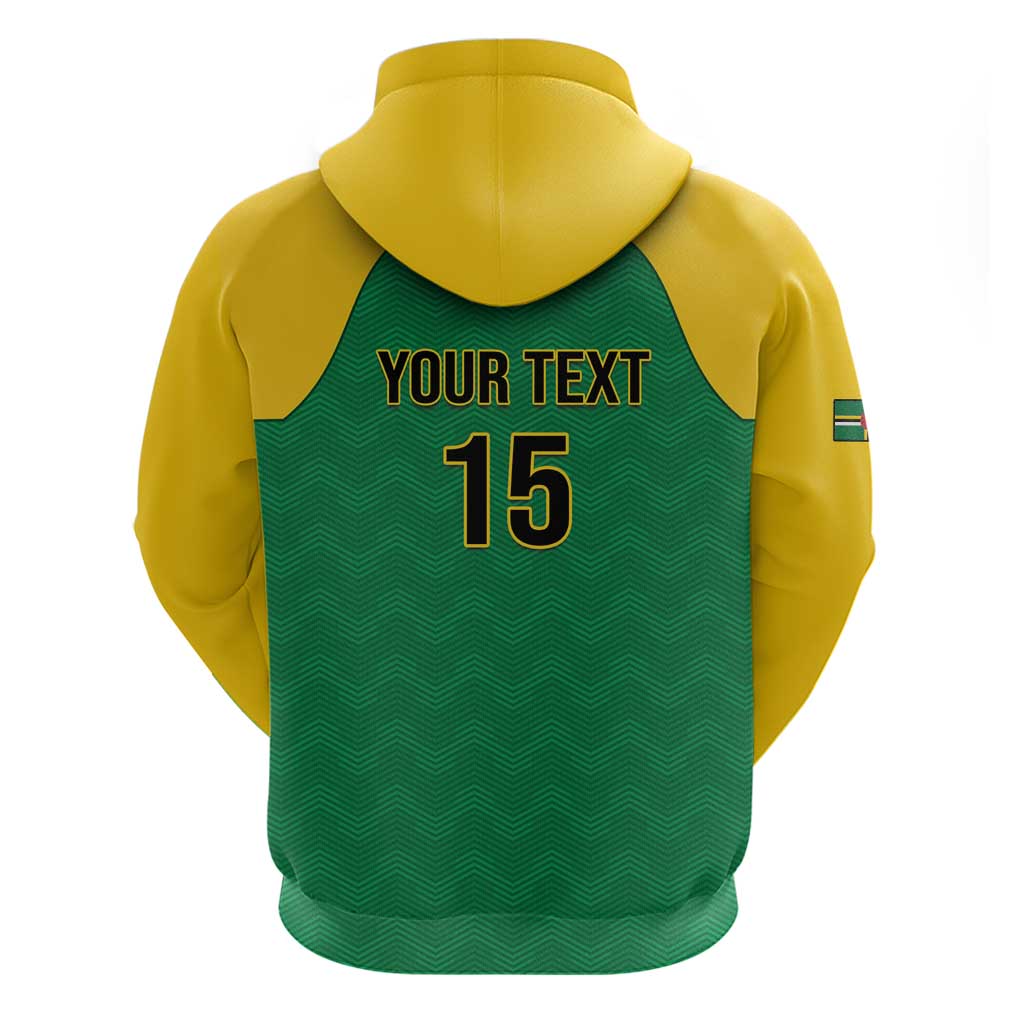 Custom Dominica Football Hoodie Sisserou Parrot Green Color - Wonder Print Shop
