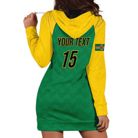 Custom Dominica Football Hoodie Dress Sisserou Parrot Green Color - Wonder Print Shop