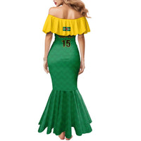 Custom Dominica Football Mermaid Dress Sisserou Parrot Green Color - Wonder Print Shop