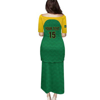 Custom Dominica Football Puletasi Sisserou Parrot Green Color - Wonder Print Shop