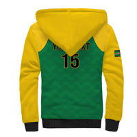 Custom Dominica Football Sherpa Hoodie Sisserou Parrot Green Color - Wonder Print Shop