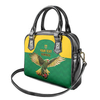 Custom Dominica Football Shoulder Handbag Sisserou Parrot Green Color