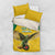 Custom Dominica Football Bedding Set Sisserou Parrot Yellow Color - Wonder Print Shop