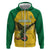 Custom Dominica Football Hoodie Sisserou Parrot Yellow Color - Wonder Print Shop