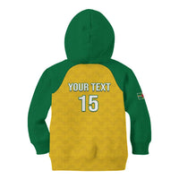 Custom Dominica Football Kid Hoodie Sisserou Parrot Yellow Color - Wonder Print Shop
