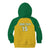 Custom Dominica Football Kid Hoodie Sisserou Parrot Yellow Color - Wonder Print Shop