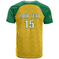 Custom Dominica Football T Shirt Sisserou Parrot Yellow Color - Wonder Print Shop