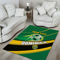 Personalised Dominica Football Area Rug Sporty Style - Wonder Print Shop